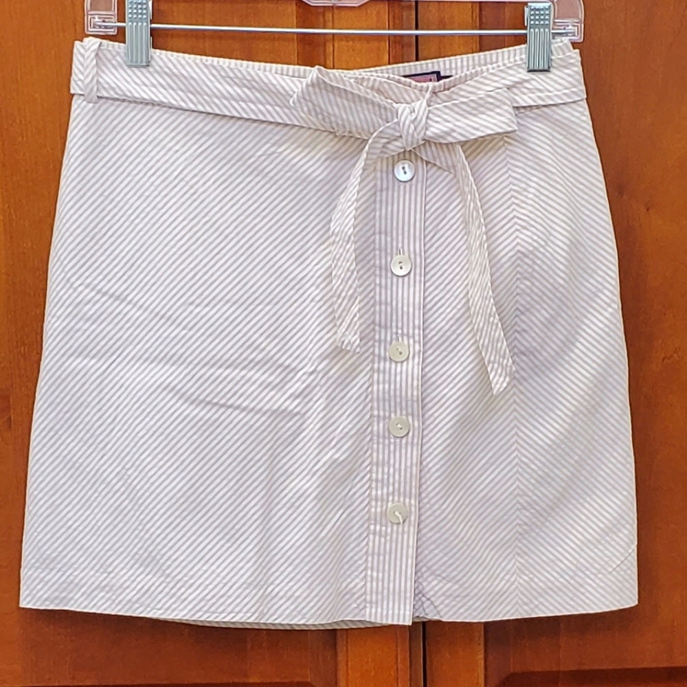 Vineyard Vines Seersucker Wrap Skirt, Size 2